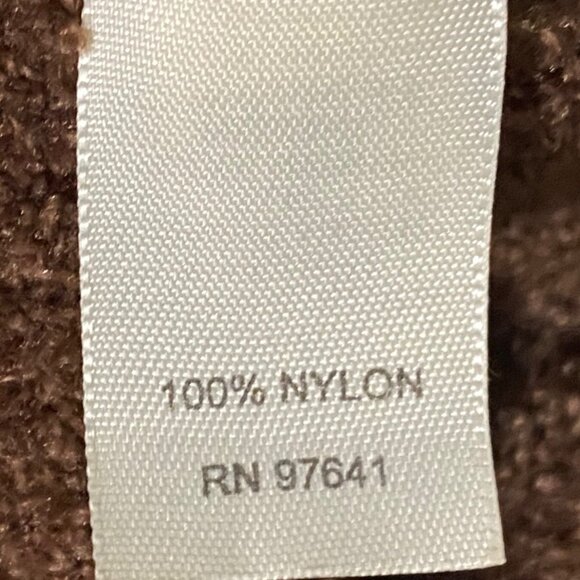 Vintage J Jill Womens Front Zip Cozy Sweater XL Brown Super Soft Preppy Career - Picture 5 of 6